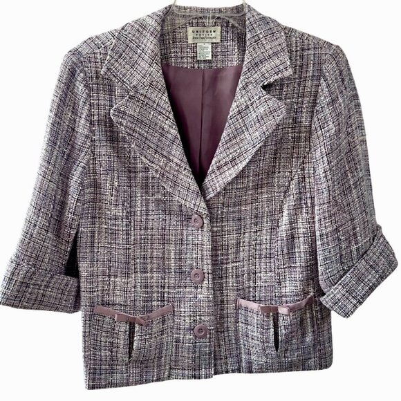 Uniform Petite by John Paul Richard | Vintage | Tweed | Blazer | Jacket - Picture 1 of 10